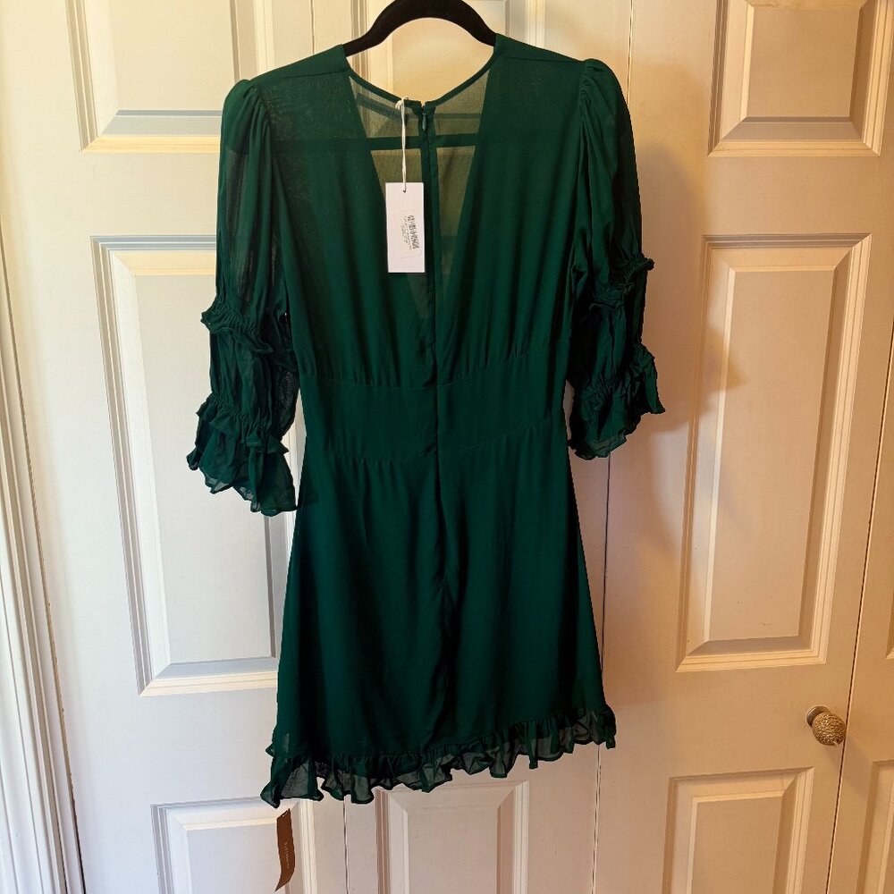NWT Reformation Laurelei Dress - Emerald - Size 6 - Picture 6 of 6